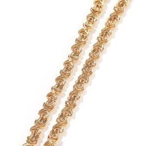 Elegant gold-plated XO link chain necklace with diamond accents and minimalist design