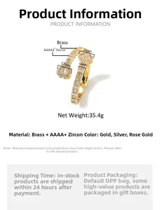 Detail view of gold clover bangle featuring micro-set cubic zirconia and weight of 35.4g