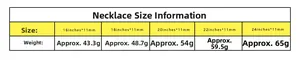 Size chart for 11mm pavé zircon bear heart necklace showing lengths 16 to 24 inches