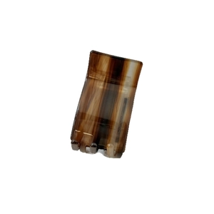 Rectangle gradient acetate claw clip with tortoise shell pattern for women hair styling