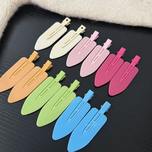 Korean Style Matte Candy Color Resin Hair Clip Sweet Non-Marking Duckbill Clip For Women Daily Makeup Hair Styling Accessory