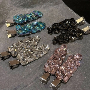 Pince à Cheveux Bec de Canard en Alliage Élégante Avec Strass Brillants Barrette Latérale Mode Coréenne pour Femmes Accessoires Cheveux