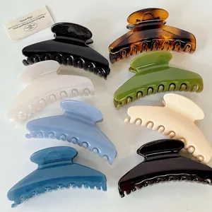 Pinces à cheveux minimalistes couleurs gelée brillantes avec design demi-cercle élégant