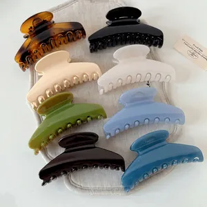 Lot de huit pinces à cheveux incurvées aux couleurs gelée brillantes et élégantes