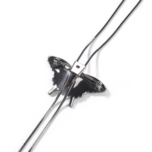 Hip-Hop Mini Schmetterling Bolo Tie mit Kupfer 5A Zirkon und Schlangenkette