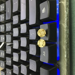 Detailed macro view of gold-tone hip hop stud earrings with micro-pave cubic zirconia