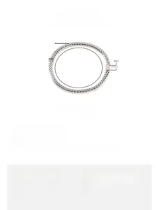 Spécifications de la chaîne cubaine en acier de 10mm avec fermoir en zircone et 45cm