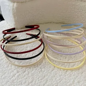 Serre-tête Coréen en Acrylique Crème Double Couche pour Femmes Antidérapant Mince Bandeau Cheveux Doux Accessoires Quotidien