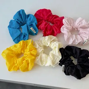 Korean Style Fabric Scrunchies For Women Girls Sweet Pleated Hair Ties Handmade Large Ponytail Holders Fashion Hair Accessories
