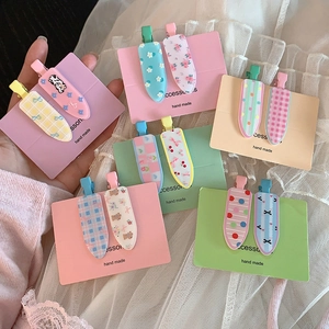 Lot de Barrettes à Cheveux Sans Trace Motif Dessin Animé et Nœud pour Femmes Filles Accessoires de Coiffure en Plastique Résine