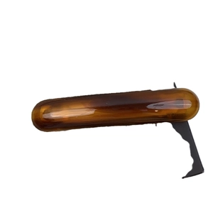 Französische minimalistische Haarspange aus Acetat mit Bernstein-Schildpatt-Muster