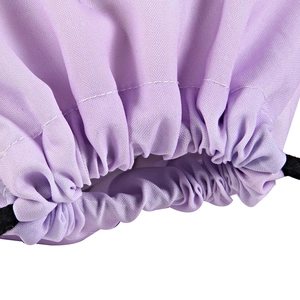 3D unicorn print drawstring backpack showing purple fabric texture and stitching