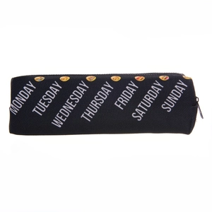 3D print oxford pencil case with daily emoji designs and zipper for students