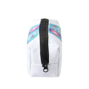 Cute cartoon bird print Oxford canvas cosmetic bag and rectangular stationery pencil case