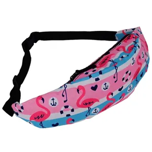 Marsupio da Donna alla Moda Stampato in Poliestere per Viaggi Sport all'aperto Simpatico Motivo a Fenicottero Unicorno Marsupio Donna