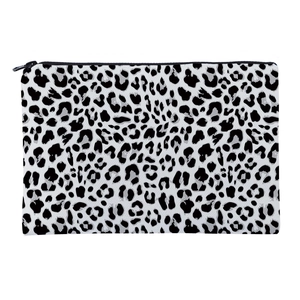 Portable Leopard Print Makeup Bag For Women Durable Polyester Travel Toiletry Pouch Multipurpose Zipper Storage Case Organizer