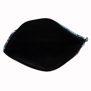Trousse à maquillage en tissu oxford à imprimé mandala avec fermeture éclair et rangement