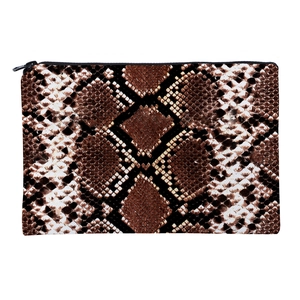 Trousse de Maquillage Motif de Serpent Oxford Imprimé Pochette de Toilette Voyage Organisateur Multifonction pour Femmes