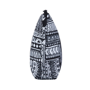 Trousse de maquillage portable imperméable avec imprimé HAKUNAMATATA noir et blanc