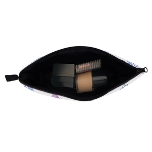 Trousse à maquillage portable avec motif papillon et grande capacité pour voyage