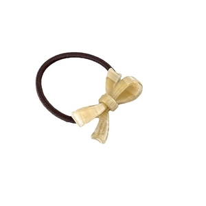 Coletero elegante de acetato con lazo de mármol y grabado de France Handmade para