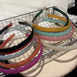 Serre-tête En Plastique Couleur Gelée D'Été Bandeau À Dents Antidérapant Style Sucré Mince Pour Femmes Accessoires De Cheveux