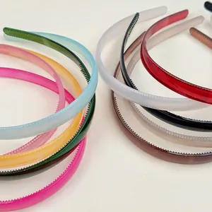 Serre-têtes colorés aux tons gelée avec dents antidérapantes en lot multicolore