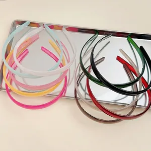 Serre-têtes colorés en résine avec dents antidérapantes pour femmes en couleurs d'été