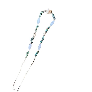 Bandeau bohème avec pierres naturelles et perles turquoise au design ethnique chic