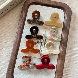 Mini Molletta per Capelli in Acetato Retro Francese Piccolo Artiglio per Capelli Motivo Marmo Tartarugato Donna Ragazza Accessori per Capelli