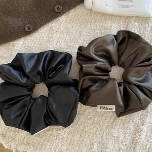 Chouchous en Satin Vintage Français Élastiques à Cheveux Élégants en Tissu Type Satin Grands Bandeaux Femmes Accessoires Cheveux