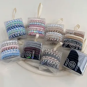 Durable High Elastic Braided Hair Ties Fabric Ponytail Holders Daily Accessories For Women Minimalism Korean Design Colorful Collections