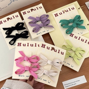 Mollette per Capelli con Fiocco in Tessuto Fatte a Mano per Donna Bambina Stile Coreano Clip a Becco d'Anatra Accessori