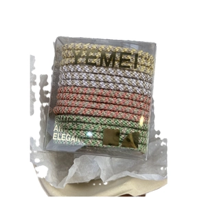 8-piece set of durable high-elasticity braided hair ties in assorted pastel summer colors