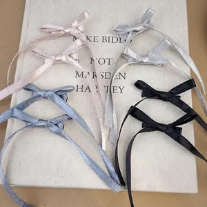 Fermaglio per Capelli con Fiocco in Raso Stile Balletto Con Nastri Lunghi Forcine Eleganti per Donne Ragazze Accessori per Feste