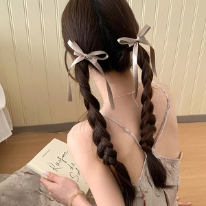 Barrettes Cheveux Nœud en Satin Balletcore Longs Rubans Épingle à Cheveux Élégant Style Français pour Femmes Filles Accessoires Fête