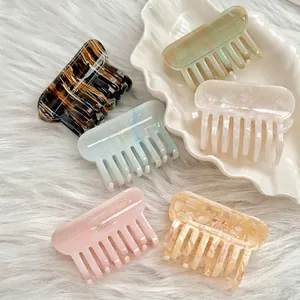 Pince à Cheveux en Acétate Style Coréen Élégant Motif Marbre Écaille de Tortue Barrette Mode Accessoires Cheveux Femme Cadeau