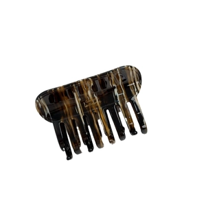 Pince à cheveux élégante en acétate écaille de tortue avec lettrage doré Barrette