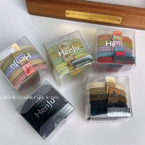 Nylon Elastic Braided Hair Ties Set With Plastic Box Handcrafted Durable Korean Style Ponytail Holders Women Daily Hair Accessories Elegant Hair Bands