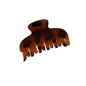 Matte tortoiseshell hair claw clip for women, large shark hair clip for elegant styling
