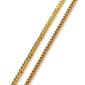 Collana a Catena Cubana Miami in Rame Hip Hop per Uomo Donna Streetwear Collana a Maglia Placcata Oro Argento Gioielli da Festa