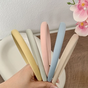 Lot de 5 serre-têtes fins minimalistes aux couleurs pastel pour un style élégant