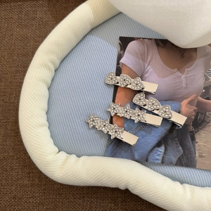 Set barrettes Y2K en cristal scintillant avec épingles à cheveux cœur et étoile