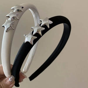 Cerchietto Imbottito con Stelle Elegante da Donna Fascia per Capelli in Tessuto per Lavare il Viso Accessori per Capelli alla Moda