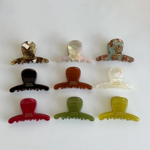 Acetate Small Hair Claw Clip France Handmade Mini Bangs Clip Elegant Tortoise Shell Side Hair Accessories For Women