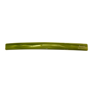 Chic green marble resin barrette hair clip with Barrette La France gold lettering