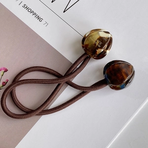 Élastiques à cheveux tulipe française avec perles florales en écaille de tortue
