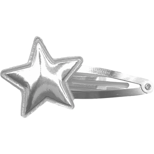Barrette à cheveux étoile argentée style Y2K pour femmes et filles tendance
