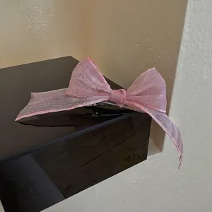 Pince à Cheveux Nœud Papillon Rose en Organza Doux Barrette Crocodile Fait à la Main Style Coréen Accessoires Cheveux Femme