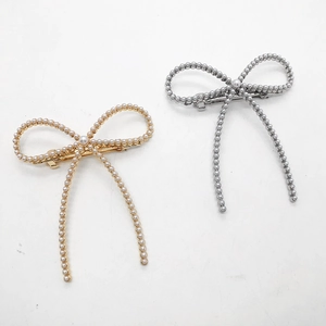 Pince à Cheveux Élégante Nœud avec Glands de Künstliche Perles pour Femmes Style Français Allié Pince à Ressort Mariage et Fête
